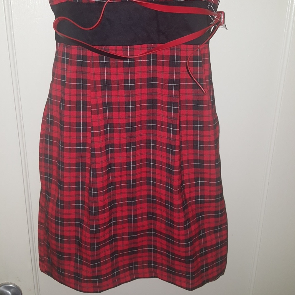 NWOT - B. Smart Red and Black Dress Sz 9/10 - Picture 3 of 7